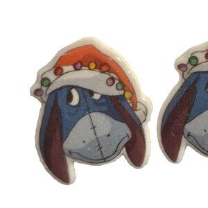 Acrylic Christmas Donkey Post Earrings - New